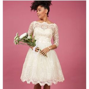 Chi Chi London Gilded Grace Lace Dress.